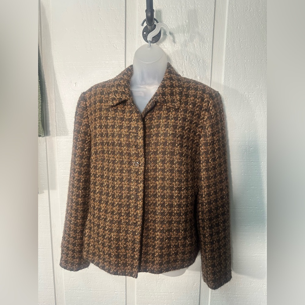 Judith Hart Black and Brown Women’s Blazer Size 14 EUC